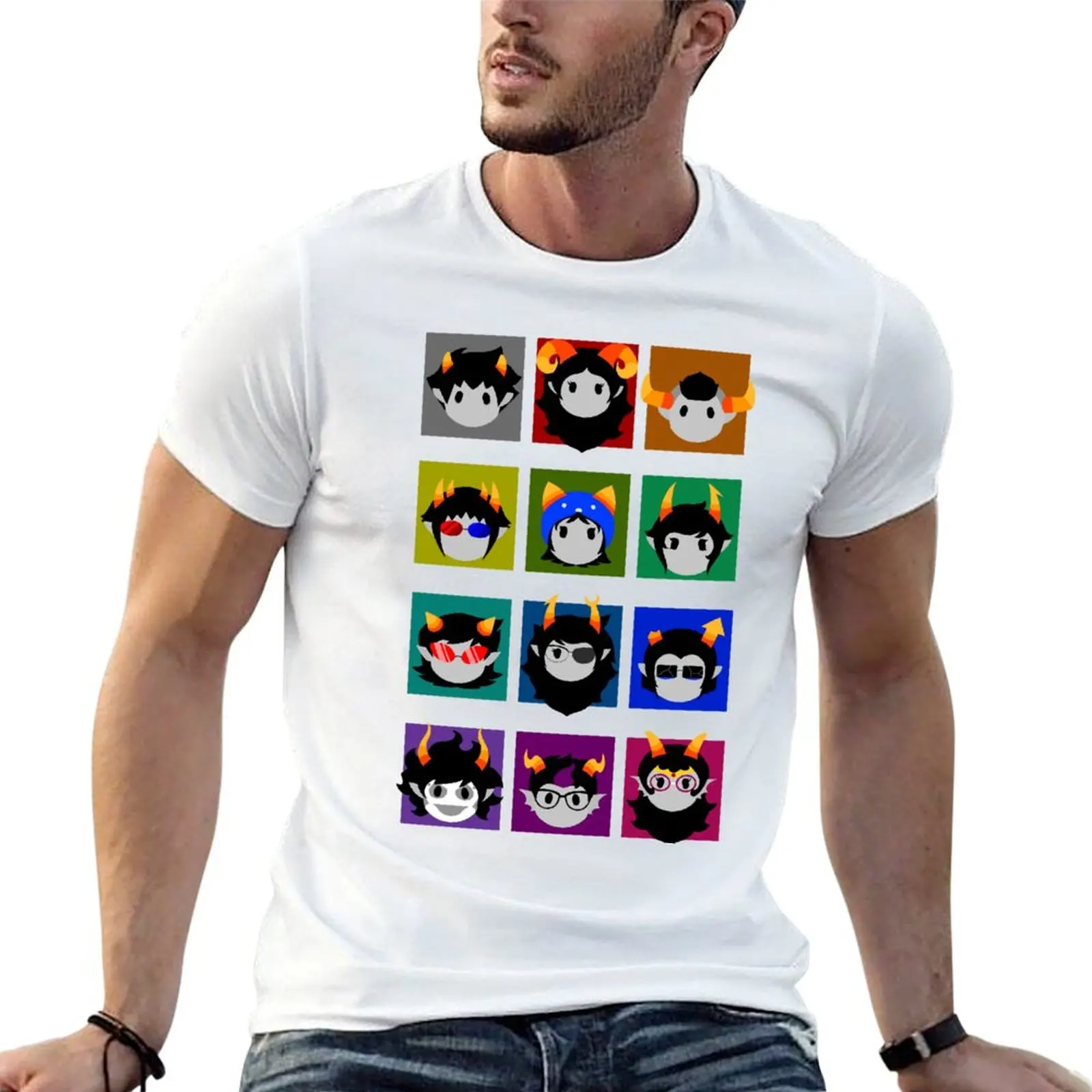 Chibi Homestuck Trolls T-Shirt t shirts for man cotton funny t shirts man mens graphic t shirts T-shirt
Chibi Homestuck Trolls T-Shirt t shirts for man cotton funny t shirts man mens graphic t shirts T-shirt