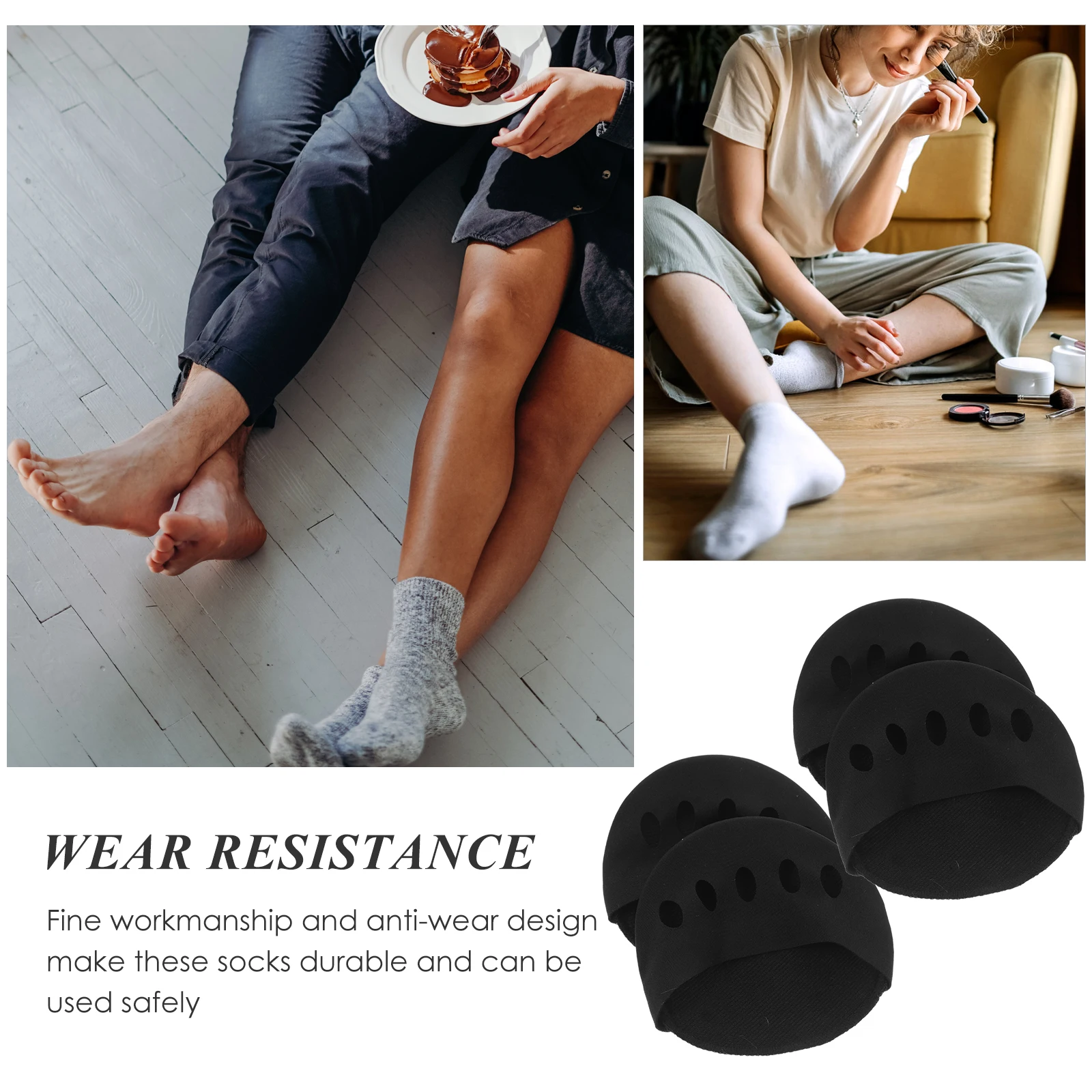 2Pairs Invisible Forefoot Socks NonSlip Lightweight SummerToeSocks SweatAbsorption Nylon Comfort AntiWear Friendly
2Pairs Invisible Forefoot Socks NonSlip Lightweight SummerToeSocks SweatAbsorption Nylon Comfort AntiWear Friendly