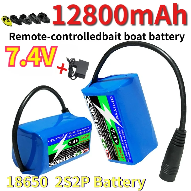 2S2P 12800mAh Boats Battery 7.4V for T888 2011-5 Remote Control Fish Finder Fishing Bait Boat Spare Parts RC Toys Accessories
2S2P 12800mAh Boats Battery 7.4V for T888 2011-5 Remote Control Fish Finder Fishing Bait Boat Spare Parts RC Toys Accessories