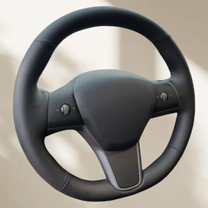 Автомобильный чехол на руль износостойкая натуральная кожа для Tesla Model 3 2015 2016 2017 2018 2019-2020, модель Y, автомобильные аксессуары
Автомобильный чехол на руль износостойкая натуральная кожа для Tesla Model 3 2015 2016 2017 2018 2019-2020, модель Y, автомобильные аксессуары