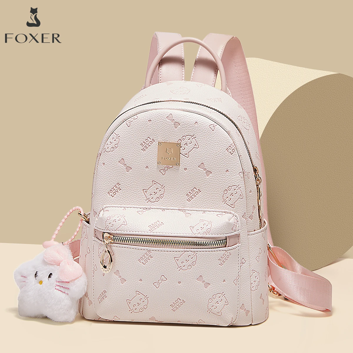 FOXER Brand PVC Leather Backpack Cute Embossing 2026 New Design Large Capacity School Bag Women's Fashion Travel Bags
FOXER Brand PVC Leather Backpack Cute Embossing 2026 New Design Large Capacity School Bag Women's Fashion Travel Bags