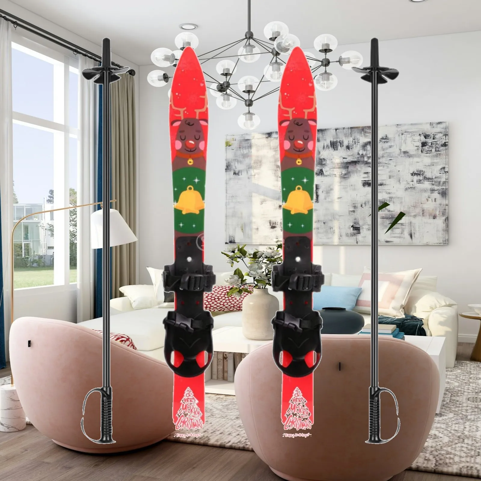 Snowblades with Ski Poles Kids with Bindings Ski Board Boys Girls Snowboard
Snowblades with Ski Poles Kids with Bindings Ski Board Boys Girls Snowboard