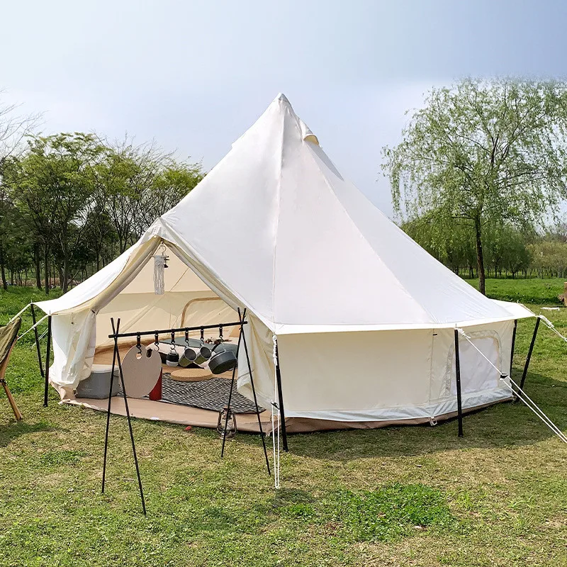 New Design Outdoor Luxury Glamping Tent Factory Hotel House for Custom Size Safari Glamping Cotton Canvas Resort Tent
New Design Outdoor Luxury Glamping Tent Factory Hotel House for Custom Size Safari Glamping Cotton Canvas Resort Tent