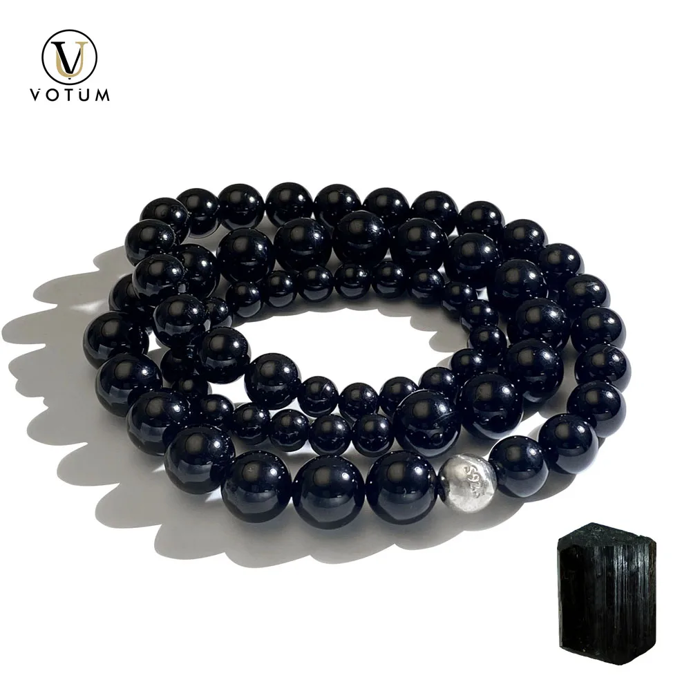 Votum Natural Black Tourmaline Beaded Bracelet for Women Custom Gift Man Minimalist Crystal Chakra Healing Stone Beads Jewelry
Votum Natural Black Tourmaline Beaded Bracelet for Women Custom Gift Man Minimalist Crystal Chakra Healing Stone Beads Jewelry