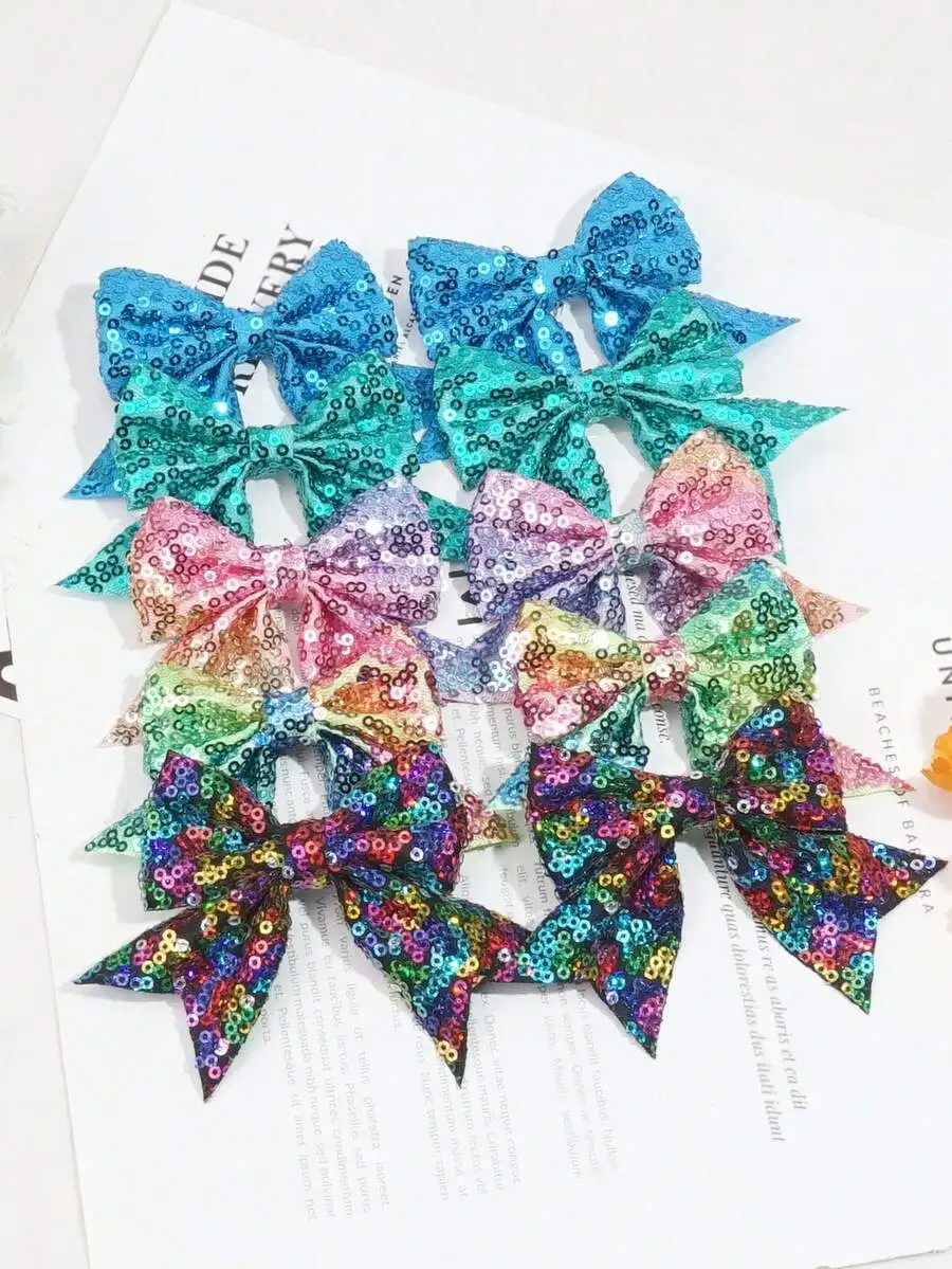 Vintage Rainbow Sequin Bow Hair Clips For Women, Mini Glitter Bow Barrettes For Everyday Wear Holiday Decoration
Vintage Rainbow Sequin Bow Hair Clips For Women, Mini Glitter Bow Barrettes For Everyday Wear Holiday Decoration