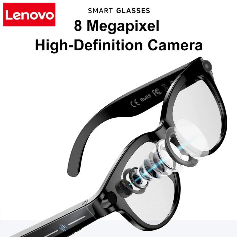 Lenovo AI Smart Glasses 8K HD Camera LED light Translation Dialogue Meeting Video Record Outdoor Sports Sunglasses 2026 New
Lenovo AI Smart Glasses 8K HD Camera LED light Translation Dialogue Meeting Video Record Outdoor Sports Sunglasses 2026 New