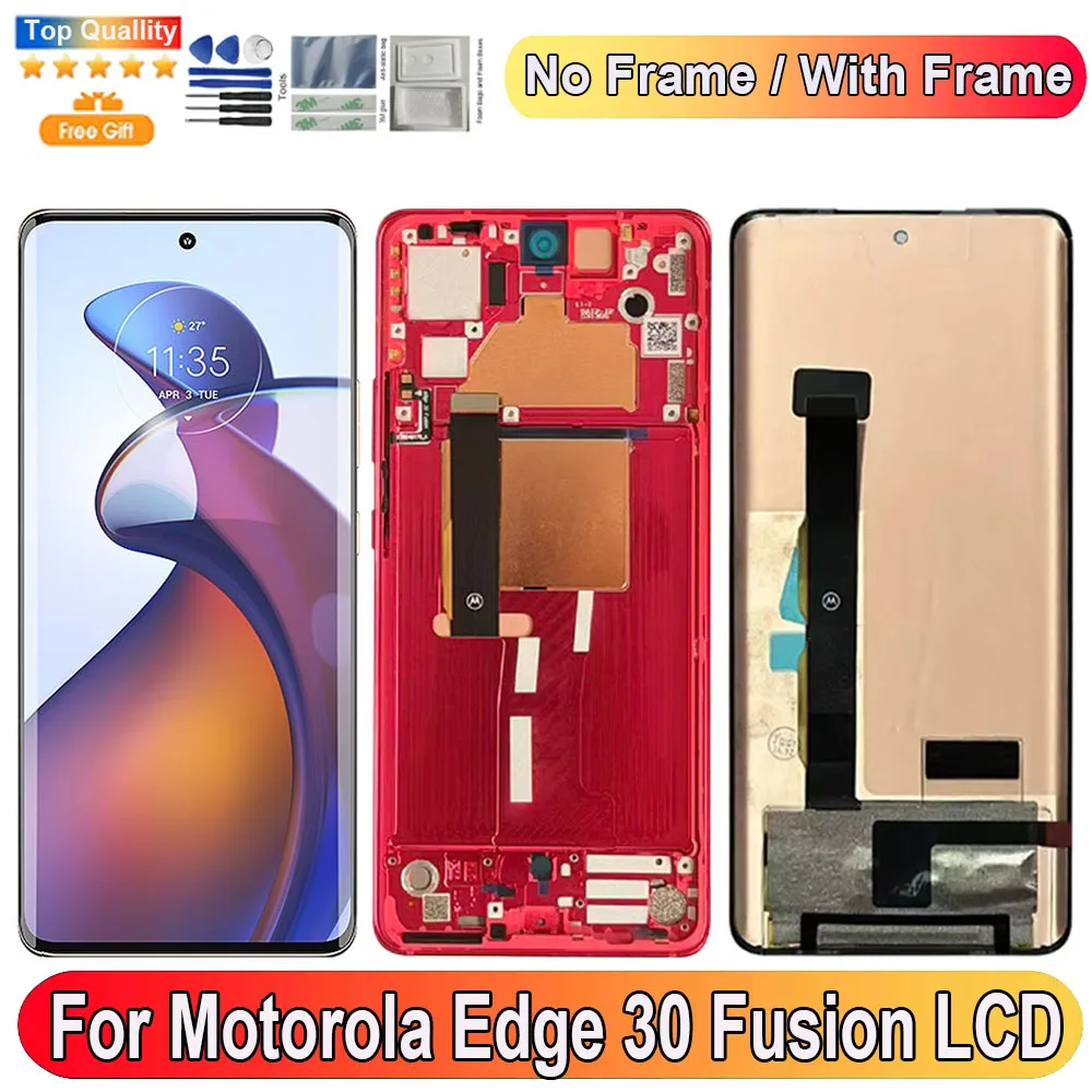 6.55''For Motorola Edge 30 Fusion LCD Display Screen Touch Panel Digitizer Replacement Parts For Moto Edge 30 Fusion With Frame
6.55''For Motorola Edge 30 Fusion LCD Display Screen Touch Panel Digitizer Replacement Parts For Moto Edge 30 Fusion With Frame