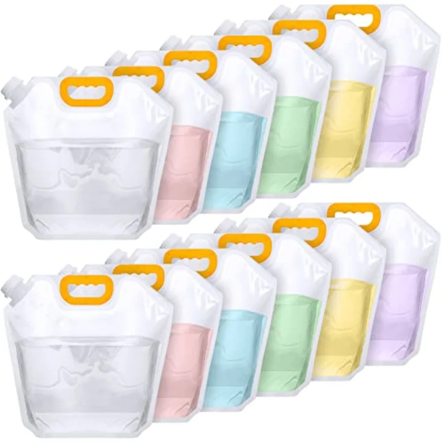 12 Pack 1.3 Gallon Collapsible Water Storage Bag Water Container Emergency Jug Plastic Storage Pouch Freezable Carrier Tank Fol
12 Pack 1.3 Gallon Collapsible Water Storage Bag Water Container Emergency Jug Plastic Storage Pouch Freezable Carrier Tank Fol