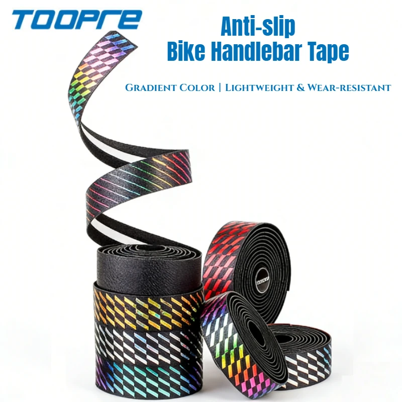 Лента на руль велосипеда TooPRE, градиент цвета, противоскользящая лента на руль велосипеда, универсальная лента на руль для всех велосипедов с откидной планкой
Лента на руль велосипеда TooPRE, градиент цвета, противоскользящая лента на руль велосипеда, универсальная лента на руль для всех велосипедов с откидной планкой