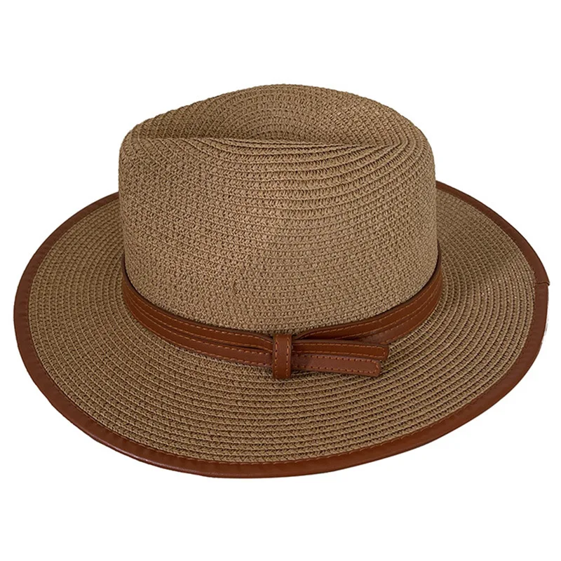 Summer sun protection travel vacation Panama straw woven cool hat women's big brim casual sun hat retro British straw hat men
Summer sun protection travel vacation Panama straw woven cool hat women's big brim casual sun hat retro British straw hat men