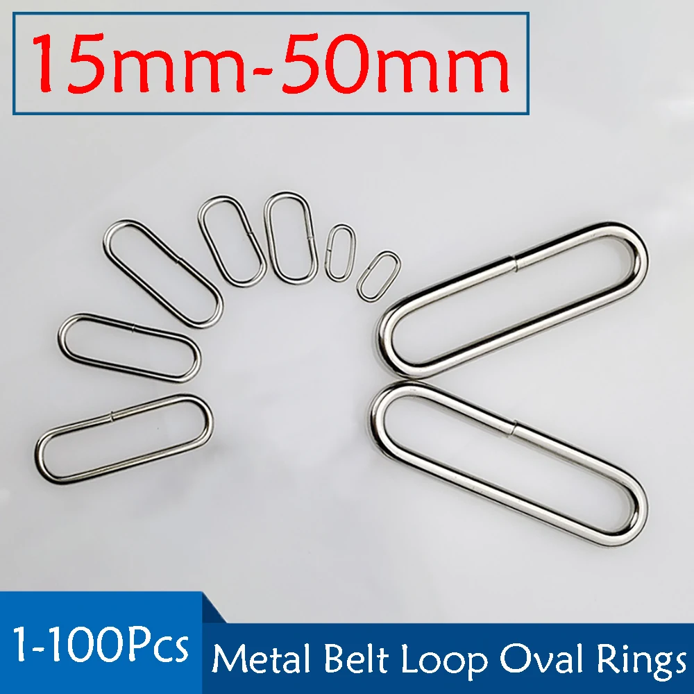 1-100Pcs Metal Belt Loop Oval Rings Non-welded O-Ring D Ring For Backpack Bag Watch Strap Dog Collar Leather Webbing Accessories
1-100Pcs Metal Belt Loop Oval Rings Non-welded O-Ring D Ring For Backpack Bag Watch Strap Dog Collar Leather Webbing Accessories