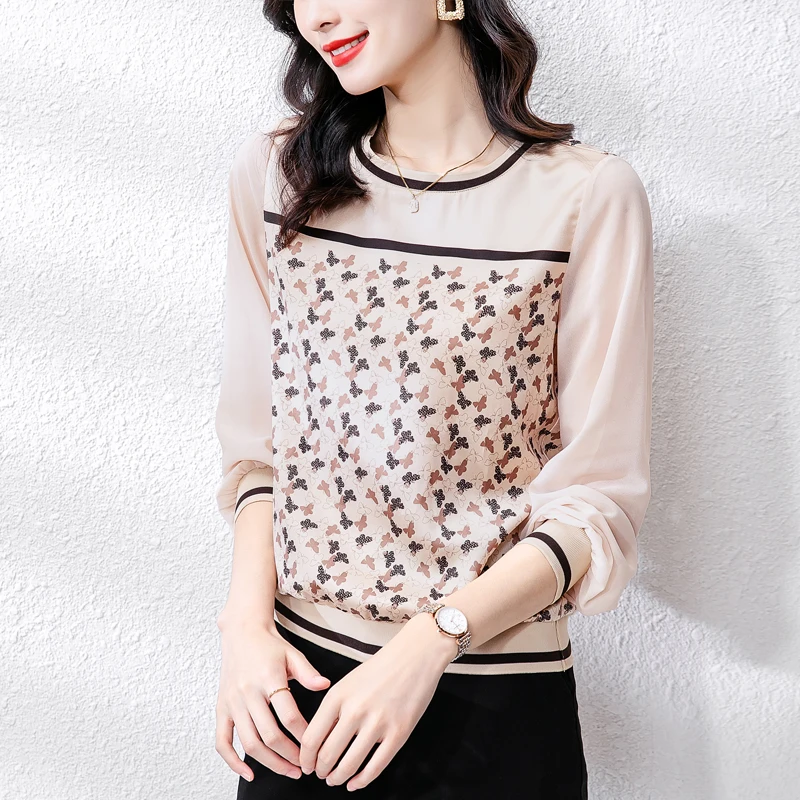 New Spring bottoming shirts Ladies Long Sleeve T-shirts Fashion patchwork Women Tees shirts Elegant and Comfortable Casual Tops
New Spring bottoming shirts Ladies Long Sleeve T-shirts Fashion patchwork Women Tees shirts Elegant and Comfortable Casual Tops