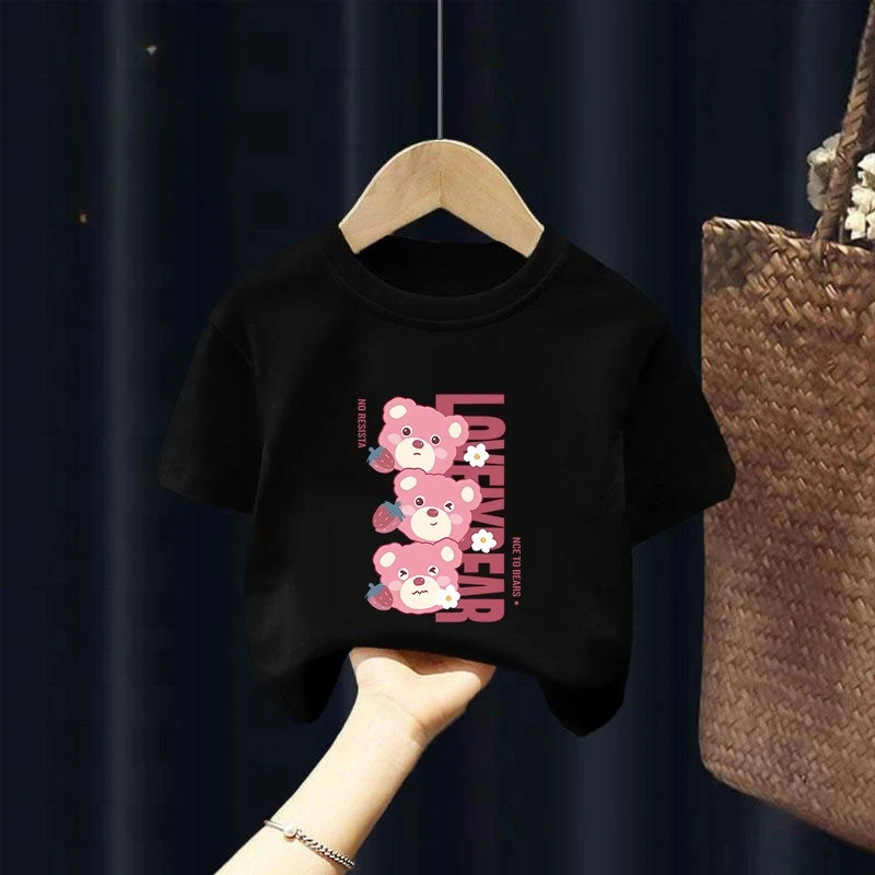 The New Teddy Bear Letter Print Top Is A Trendy Summer Half-sleeved Children's Wear for Small and Medium-sized Girls
The New Teddy Bear Letter Print Top Is A Trendy Summer Half-sleeved Children's Wear for Small and Medium-sized Girls