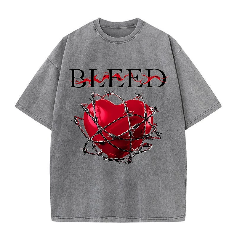 Lock Heart Cartoon Printed Washcloth T-Shirt Unisex Street Fashion Gothic O Collar High Quality Cotton T Shirt Personality Trend
Lock Heart Cartoon Printed Washcloth T-Shirt Unisex Street Fashion Gothic O Collar High Quality Cotton T Shirt Personality Trend