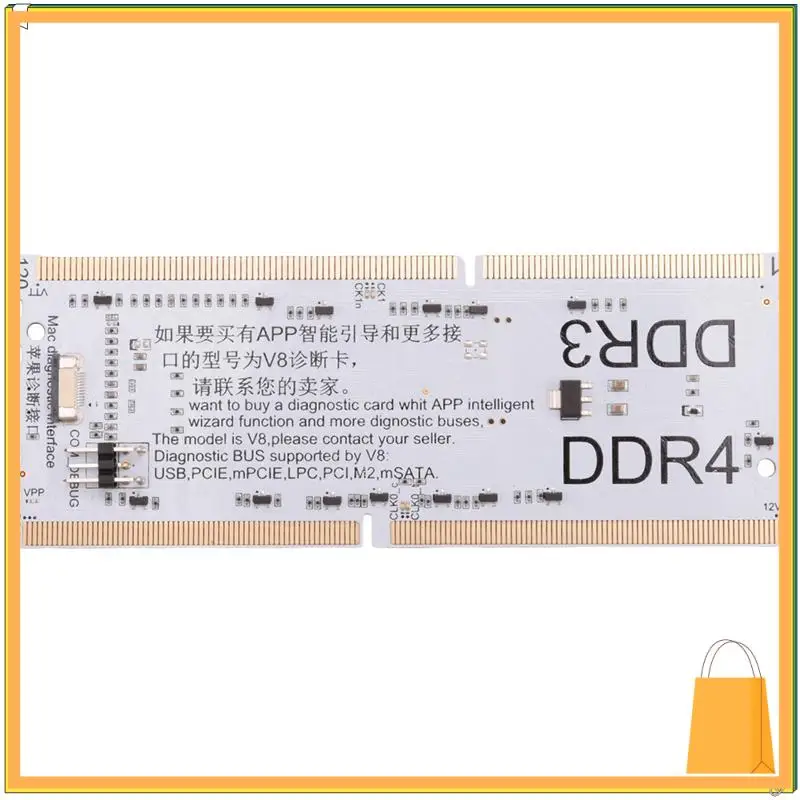 L53A-2X Laptop/Desktop Motherboard Memory Slot DDR3/DDR4 Diagnostic Analyzer Test Card Notebook For DDR3/4 Repair
L53A-2X Laptop/Desktop Motherboard Memory Slot DDR3/DDR4 Diagnostic Analyzer Test Card Notebook For DDR3/4 Repair