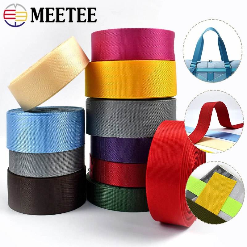 8M 20-50mm Meetee Nylon Webbing Tape for Backpack Strap Band Ribbons Seat Belt Label DIY Bags Binding Fabric Sewing Accessories
8M 20-50mm Meetee Nylon Webbing Tape for Backpack Strap Band Ribbons Seat Belt Label DIY Bags Binding Fabric Sewing Accessories