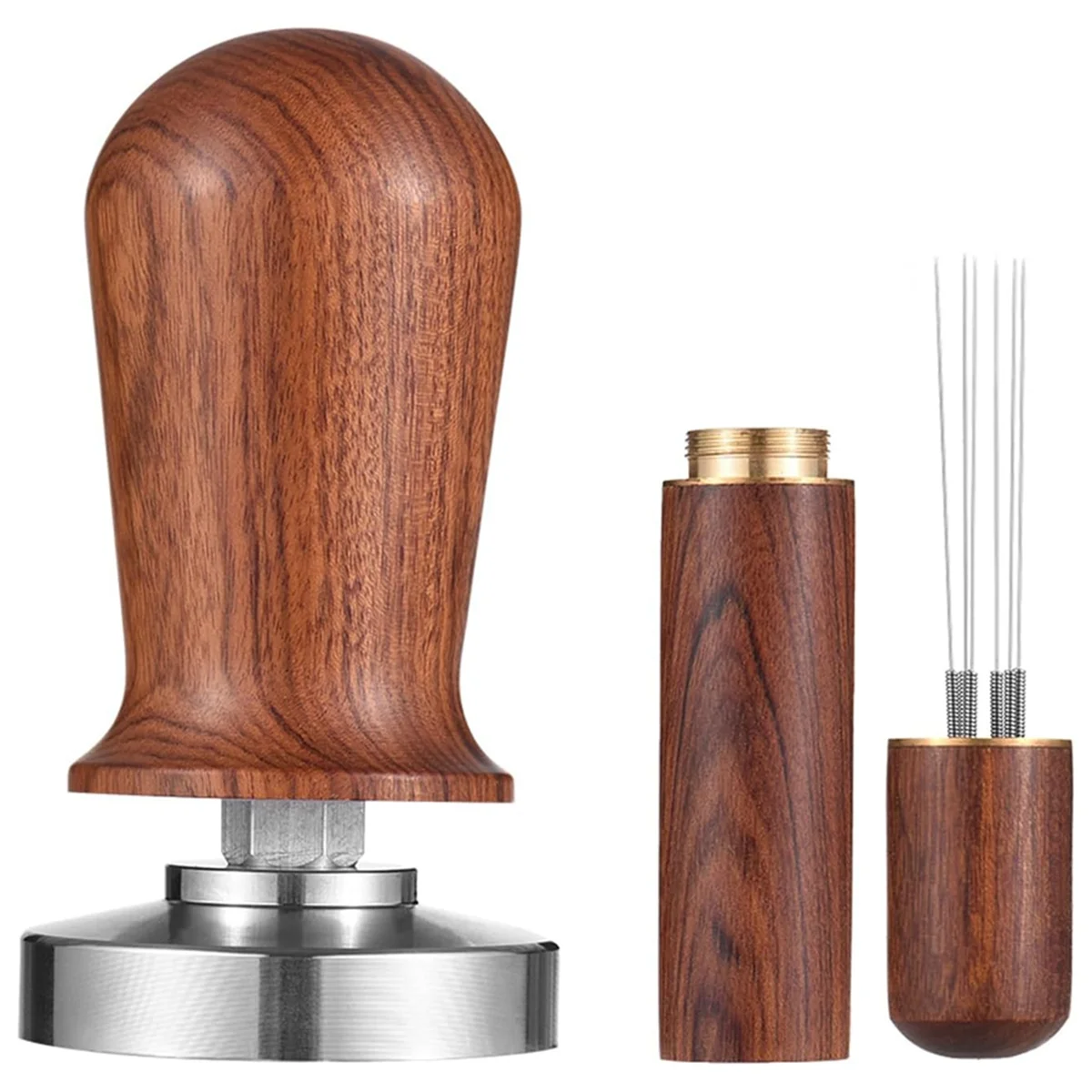 51mm Espresso Tamper & Stirrer Set with Wooden Handle Press and WDT Tool for Espresso Machine Accessories
51mm Espresso Tamper & Stirrer Set with Wooden Handle Press and WDT Tool for Espresso Machine Accessories