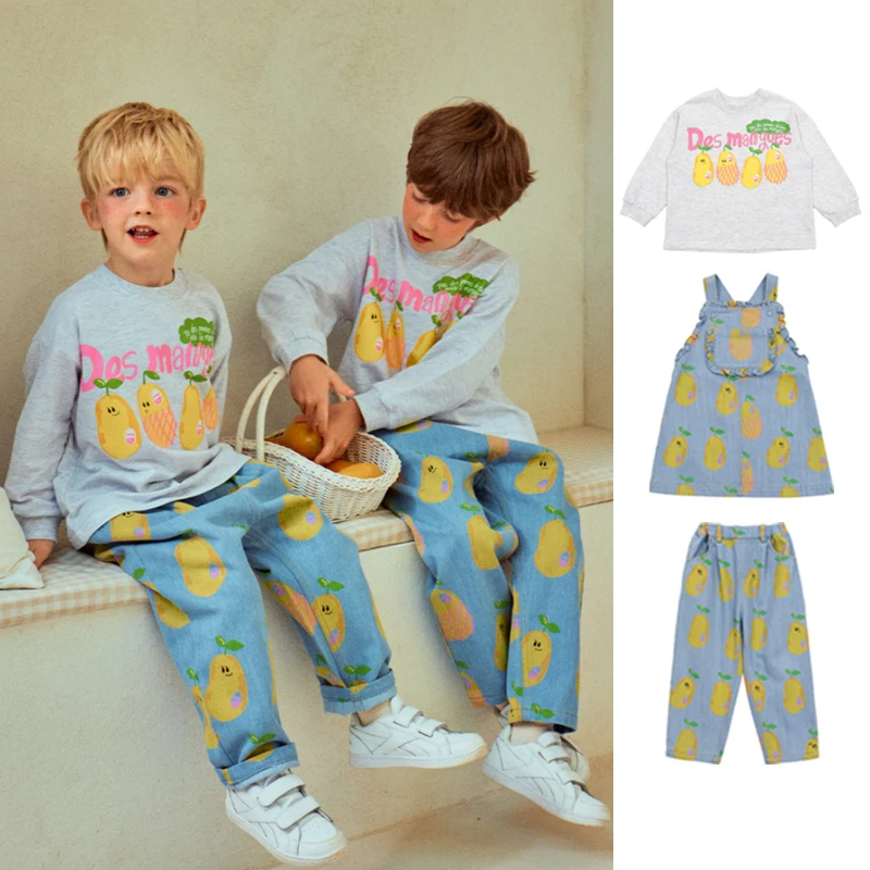 New 2025 Arrival Spring Summer Boys Girls Cotton Sweatshirts Pants Denim Princess Dress For Baby Children's Clothings Presale
New 2025 Arrival Spring Summer Boys Girls Cotton Sweatshirts Pants Denim Princess Dress For Baby Children's Clothings Presale