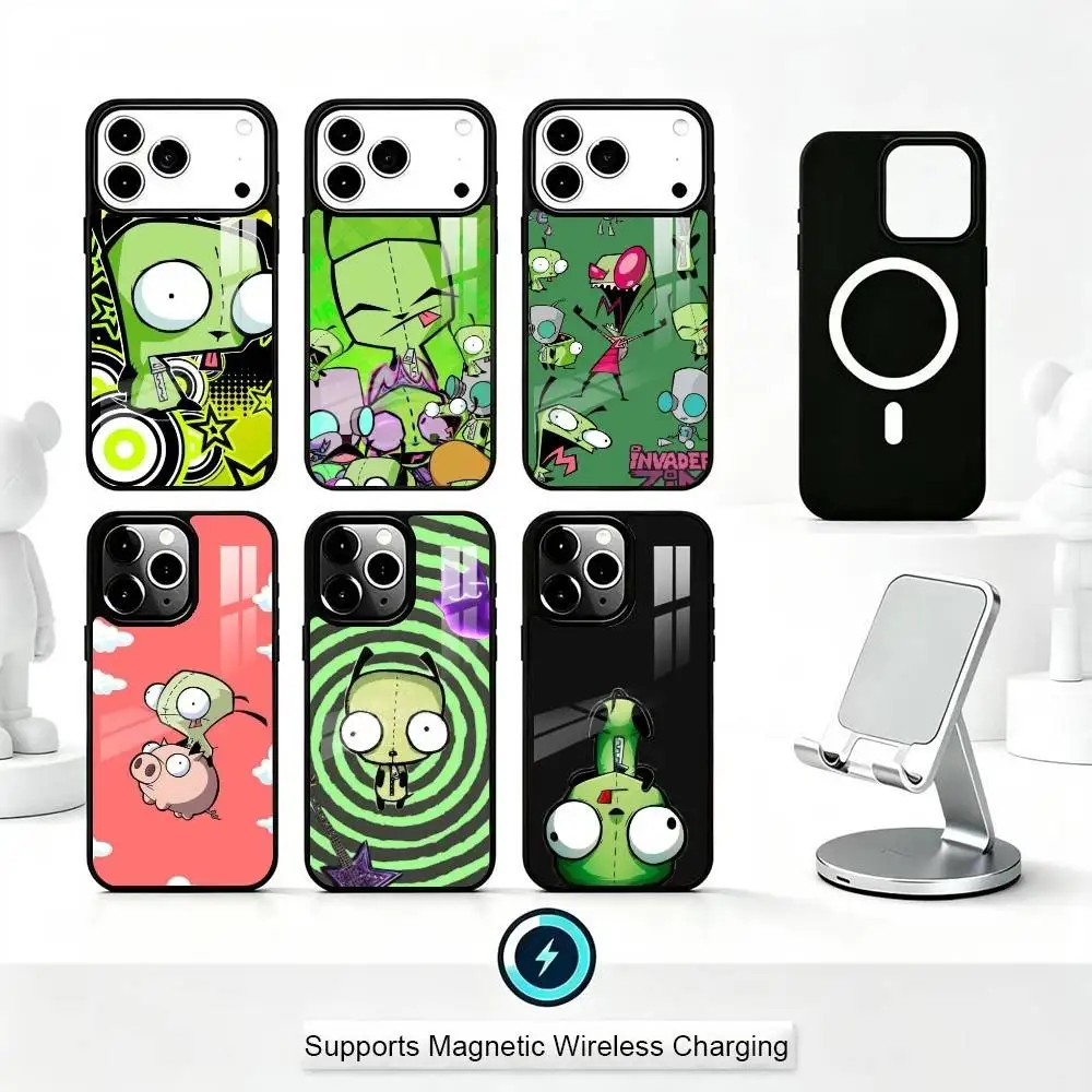 Cartoon I-Invader Zim Gir Phone Case For iPhone17,16,15,14,13,12,11 Plus,Pro Supports Magnetic Wireless Charging
Cartoon I-Invader Zim Gir Phone Case For iPhone17,16,15,14,13,12,11 Plus,Pro Supports Magnetic Wireless Charging