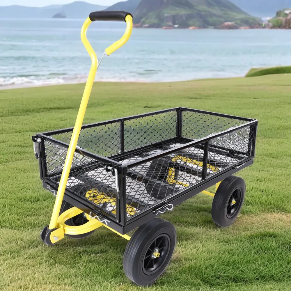(Black +Yellow solid wheels wagon cart)Solid wheels Tools cart Wagon Cart Garden cart trucks make it easier to transport firewoo
(Black +Yellow solid wheels wagon cart)Solid wheels Tools cart Wagon Cart Garden cart trucks make it easier to transport firewoo