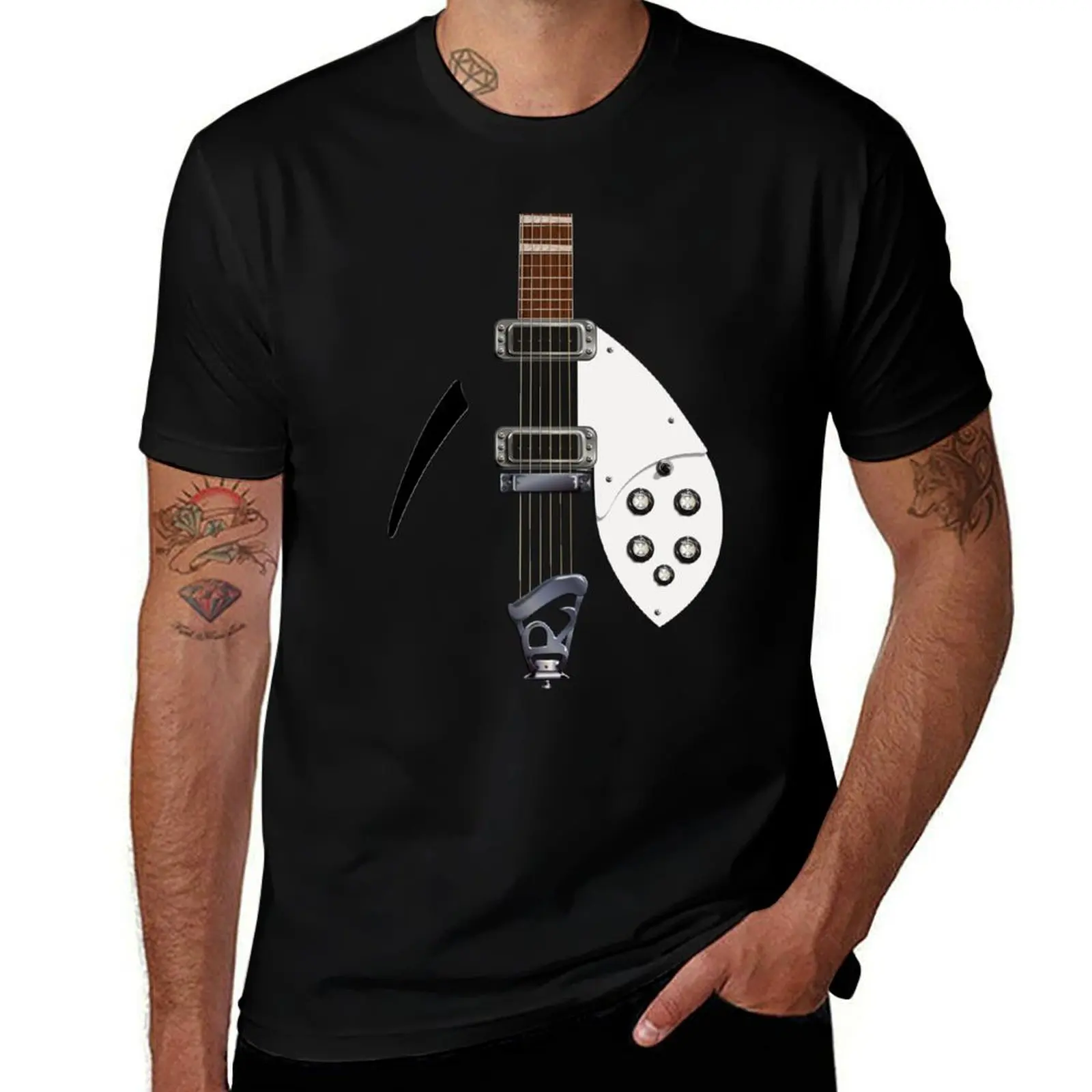 RICKENBACKER STYLE GUITAR DIGITAL ILLUSTRATION T-Shirt Casual Basic Short Sleeve T-Shirt
RICKENBACKER STYLE GUITAR DIGITAL ILLUSTRATION T-Shirt Casual Basic Short Sleeve T-Shirt