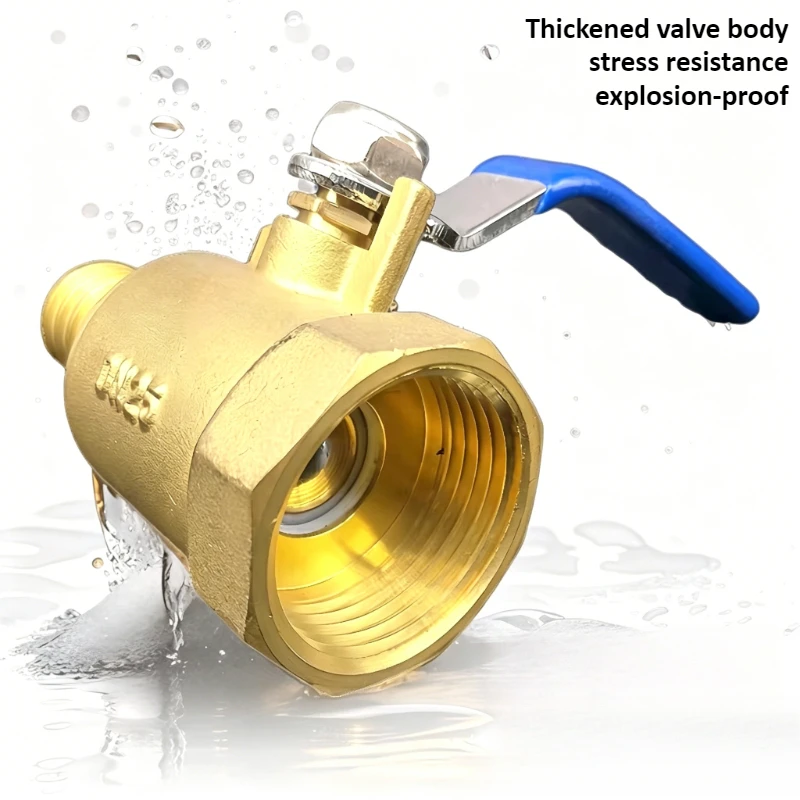 Threaded Brass Ball Valve 1-inch Water Pipe Switch, Gas Water Oil Flow Control Fittings, Large Flow Thickened Valve
Threaded Brass Ball Valve 1-inch Water Pipe Switch, Gas Water Oil Flow Control Fittings, Large Flow Thickened Valve