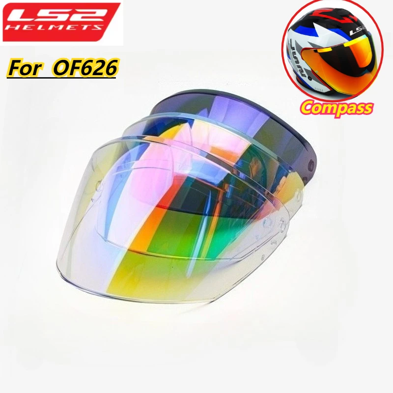 LS2 OF626 Helmet Lenses COMPASS Motorcycle Helmet Replacement Accessories Windshield Color Changing Sun Visor
LS2 OF626 Helmet Lenses COMPASS Motorcycle Helmet Replacement Accessories Windshield Color Changing Sun Visor