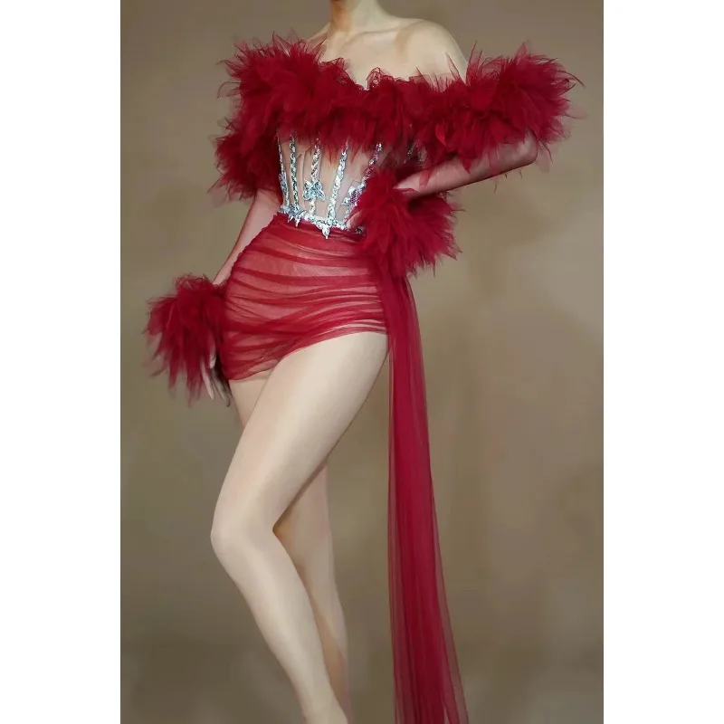Wrap Chest Mini Dress High Waist A-Line Skirt Casual Comfortable Outfit for T-Stage Show Performance performance accessories zym
Wrap Chest Mini Dress High Waist A-Line Skirt Casual Comfortable Outfit for T-Stage Show Performance performance accessories zym