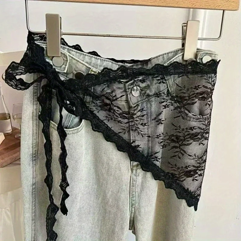 Retro black lace net scarf headpiece, belt layering accessory for all seasons, new belt accessory, Bohemian style
Retro black lace net scarf headpiece, belt layering accessory for all seasons, new belt accessory, Bohemian style