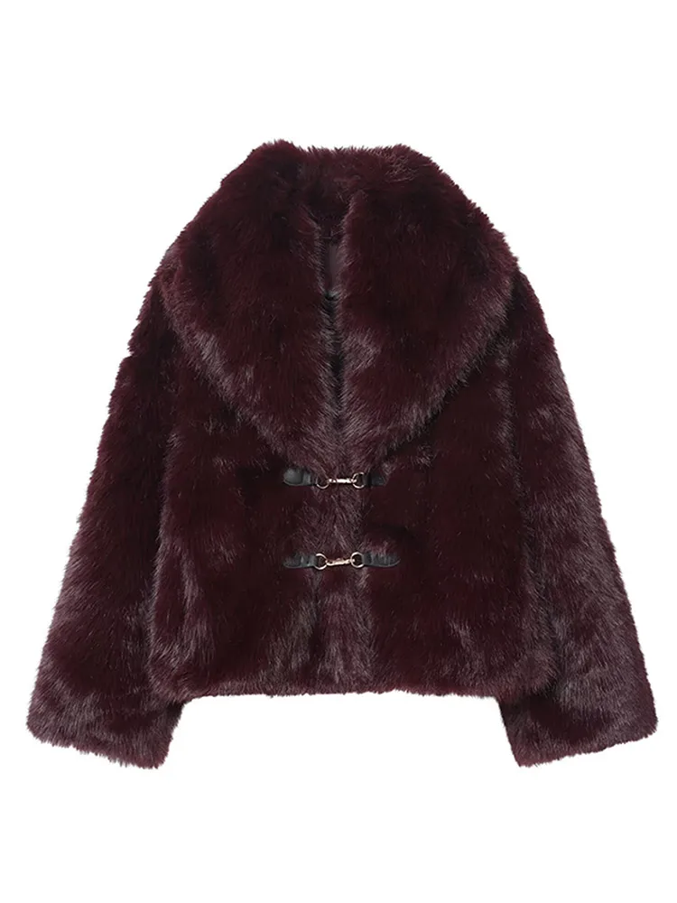 Faux Fur Thick Coats Women Elegant Solid Lapel Single Breasted Loose Warm Outerwear Female Casual Daily Street Jackets
Faux Fur Thick Coats Women Elegant Solid Lapel Single Breasted Loose Warm Outerwear Female Casual Daily Street Jackets