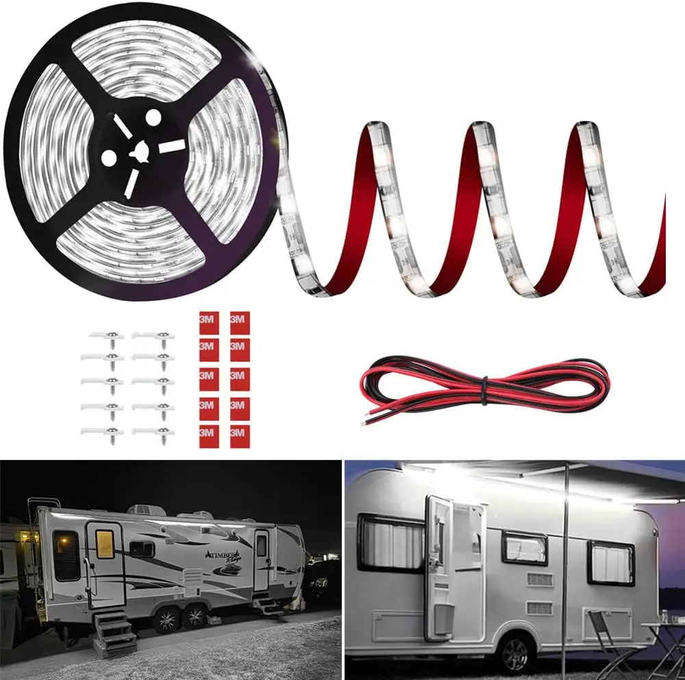 20FT Waterproof 12V LED Strip Lights for RV Camper Awning, Motorhome, Food Trucks & Outdoor Parties
20FT Waterproof 12V LED Strip Lights for RV Camper Awning, Motorhome, Food Trucks & Outdoor Parties