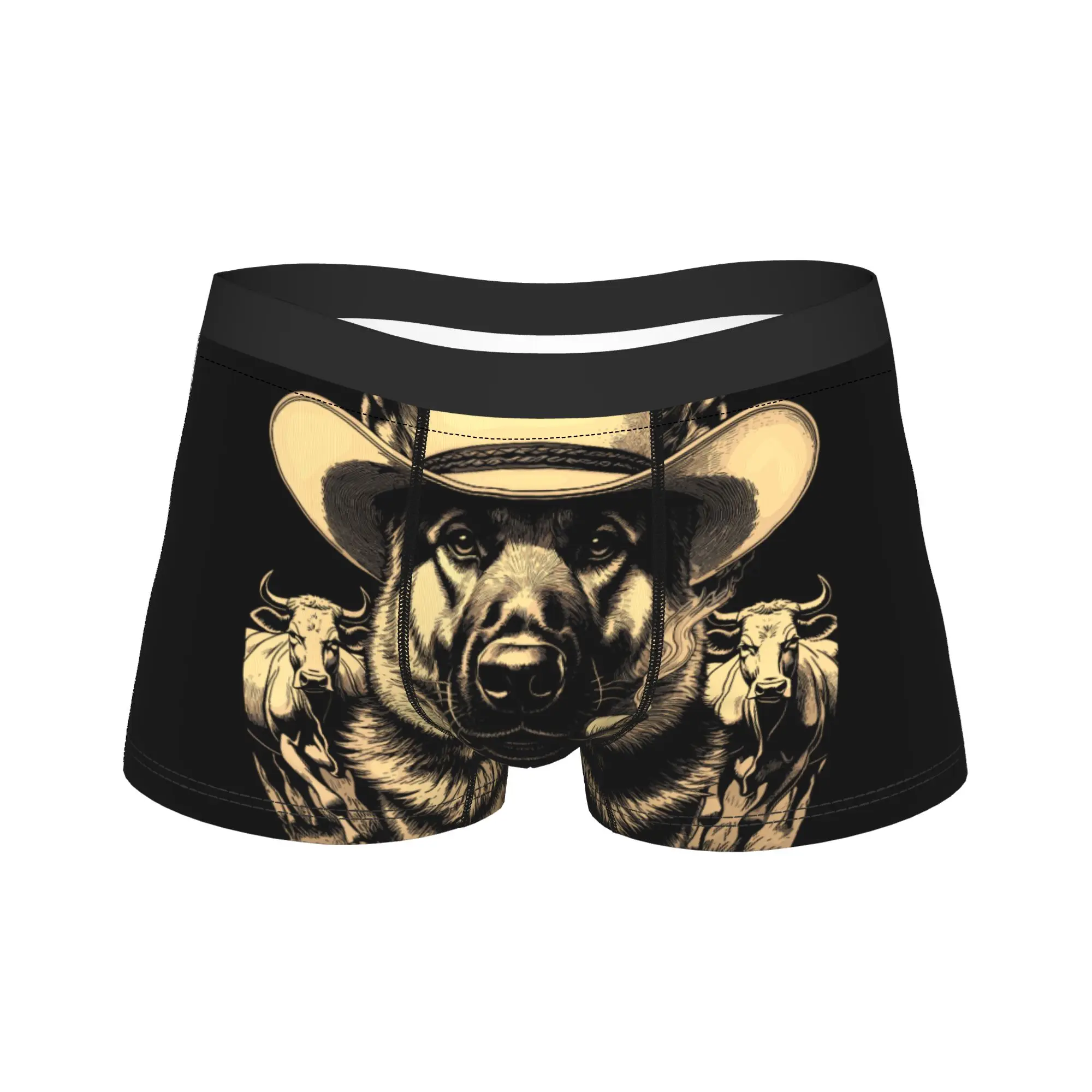 German Shepherd Western Graphic Cowboy Dog Smoking Underwear Breathable Underpants Shorts Briefs Large Size Boxer Shorts
German Shepherd Western Graphic Cowboy Dog Smoking Underwear Breathable Underpants Shorts Briefs Large Size Boxer Shorts