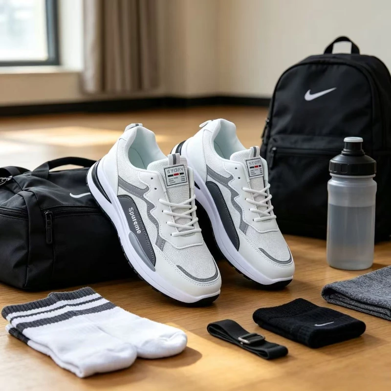 New Men's Breathable Low-Top Lace-Up Casual Shoes Comfortable Sports Shoes Lightweight PU Mesh Upgraded Version Fashionable
New Men's Breathable Low-Top Lace-Up Casual Shoes Comfortable Sports Shoes Lightweight PU Mesh Upgraded Version Fashionable
