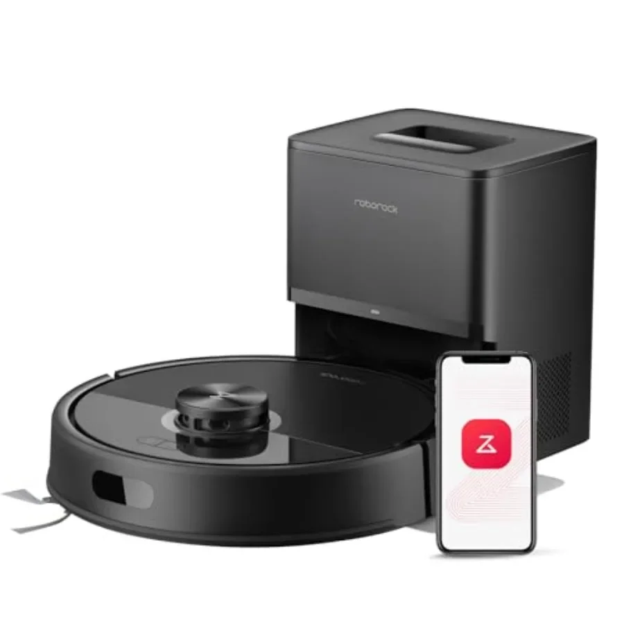 Robot vacuum and mop for home use, black ABS plastic, 10000Pa suction, dual anti-tangle system, PreciSense LiDAR navigation, ap
Robot vacuum and mop for home use, black ABS plastic, 10000Pa suction, dual anti-tangle system, PreciSense LiDAR navigation, ap