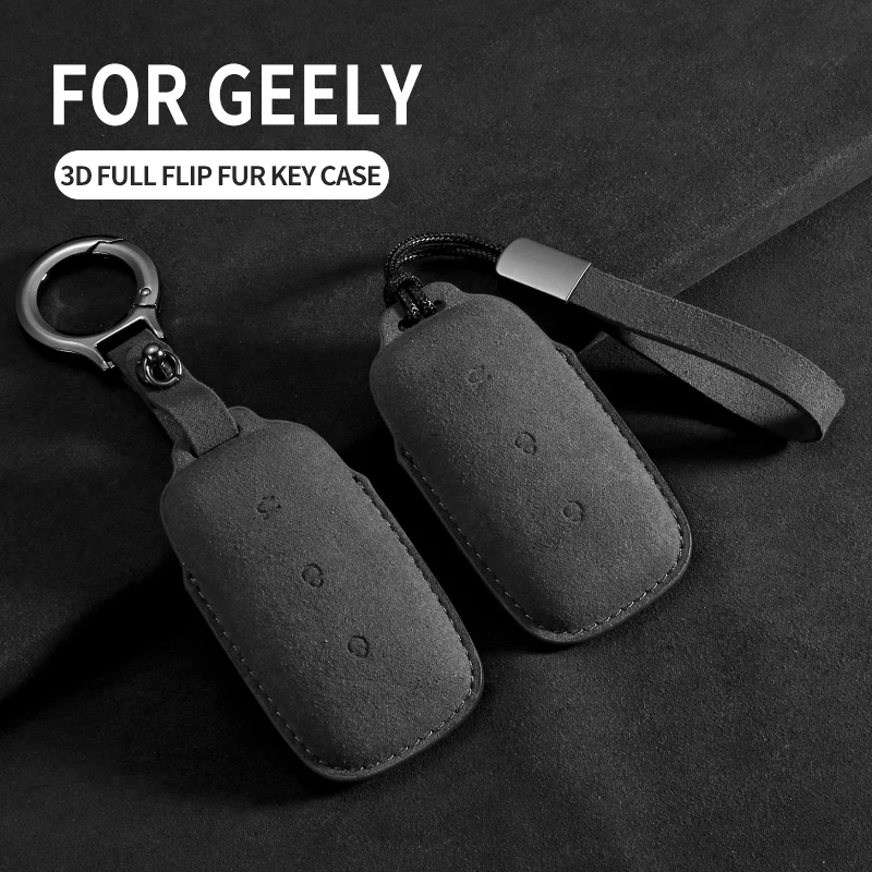 Suede Car Remote Key Case Cover Shell Fob For Geely Galaxy EX5 EM-i L7 L6 E8 A5 M9 Auto Leather Car Smart Key Bag Accessories
Suede Car Remote Key Case Cover Shell Fob For Geely Galaxy EX5 EM-i L7 L6 E8 A5 M9 Auto Leather Car Smart Key Bag Accessories