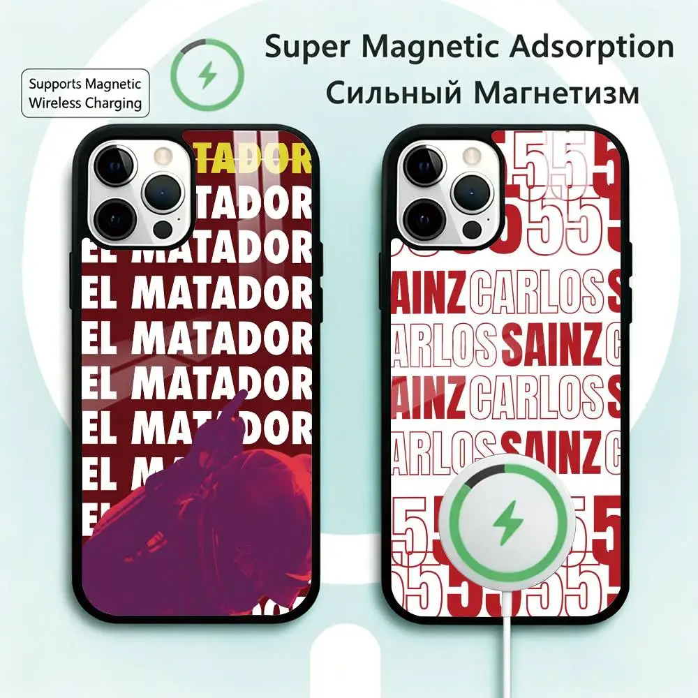 55 Chili C-Carlos S-Sainz Phone Case For iPhone17,16,15,14,13,12,11 Plus,Pro Magnetic Supports Magnetic Wireless Charging
55 Chili C-Carlos S-Sainz Phone Case For iPhone17,16,15,14,13,12,11 Plus,Pro Magnetic Supports Magnetic Wireless Charging