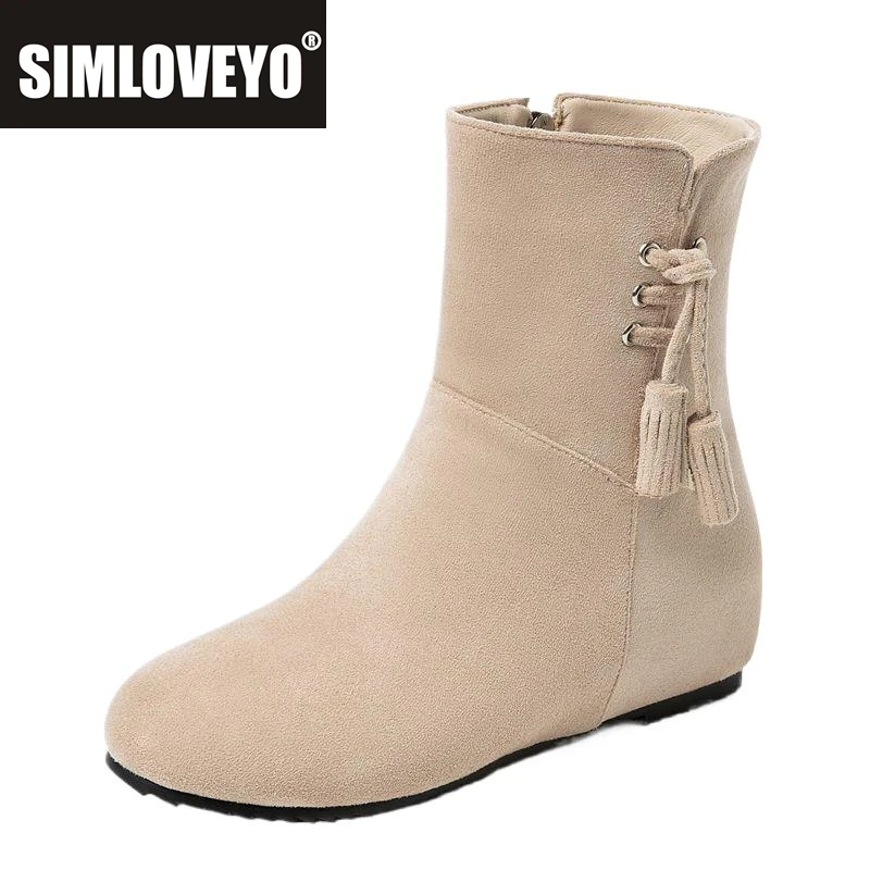 SIMLOVEYO женские ботильоны из флока и замши с круглым носком на увеличенном каблуке 3,5 см с бахромой 42 43 повседневные женские ботинки 
SIMLOVEYO женские ботильоны из флока и замши с круглым носком на увеличенном каблуке 3,5 см с бахромой 42 43 повседневные женские ботинки