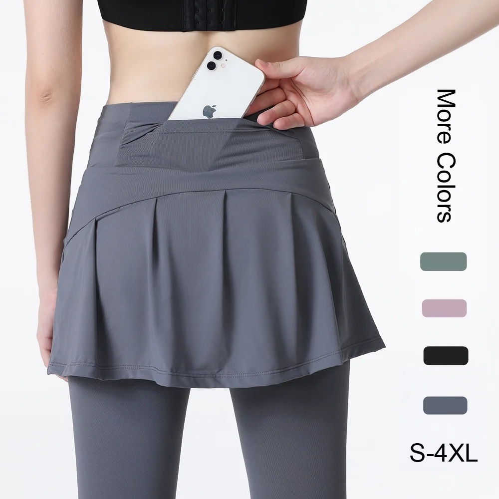 Women Yoga Leggings with Pocket Plus Size 4XL High Rised Tummy Control GYM Running Bottoms with Skort
Women Yoga Leggings with Pocket Plus Size 4XL High Rised Tummy Control GYM Running Bottoms with Skort