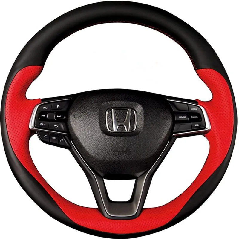 Для Honda Accord 10 Inspire Insight 2018-2019 автомобильные аксессуары ручная работа черный красный чехол на руль из натуральной кожи
Для Honda Accord 10 Inspire Insight 2018-2019 автомобильные аксессуары ручная работа черный красный чехол на руль из натуральной кожи