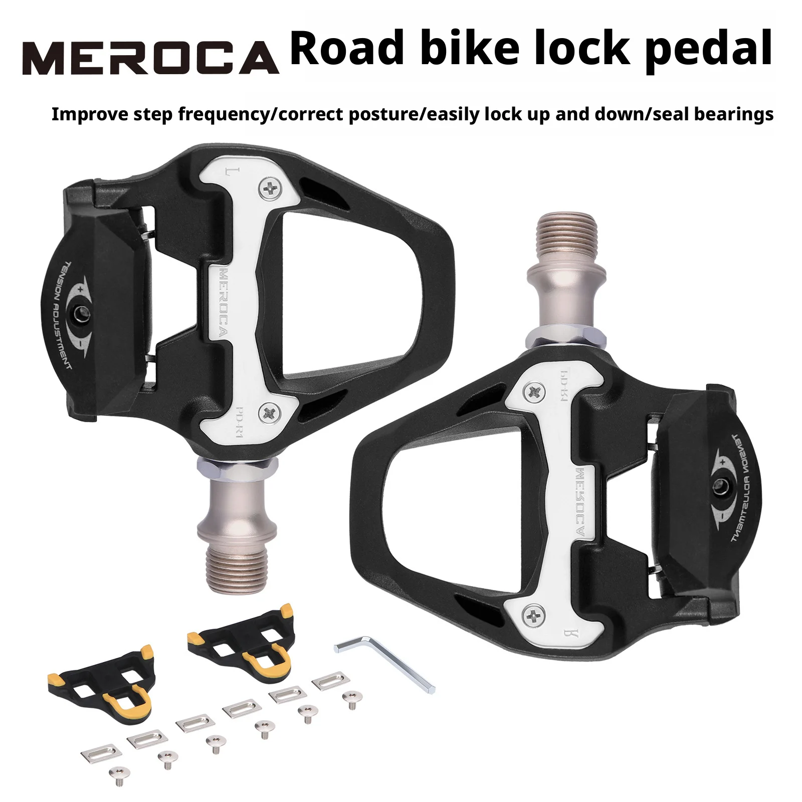 MEROCA Road Bike SPD SL Pedal Sepatu Cleat Self Locking Clip Colorful Anti-Slip Clipless for Wellgo Bicycle Racing Riding Parts
MEROCA Road Bike SPD SL Pedal Sepatu Cleat Self Locking Clip Colorful Anti-Slip Clipless for Wellgo Bicycle Racing Riding Parts