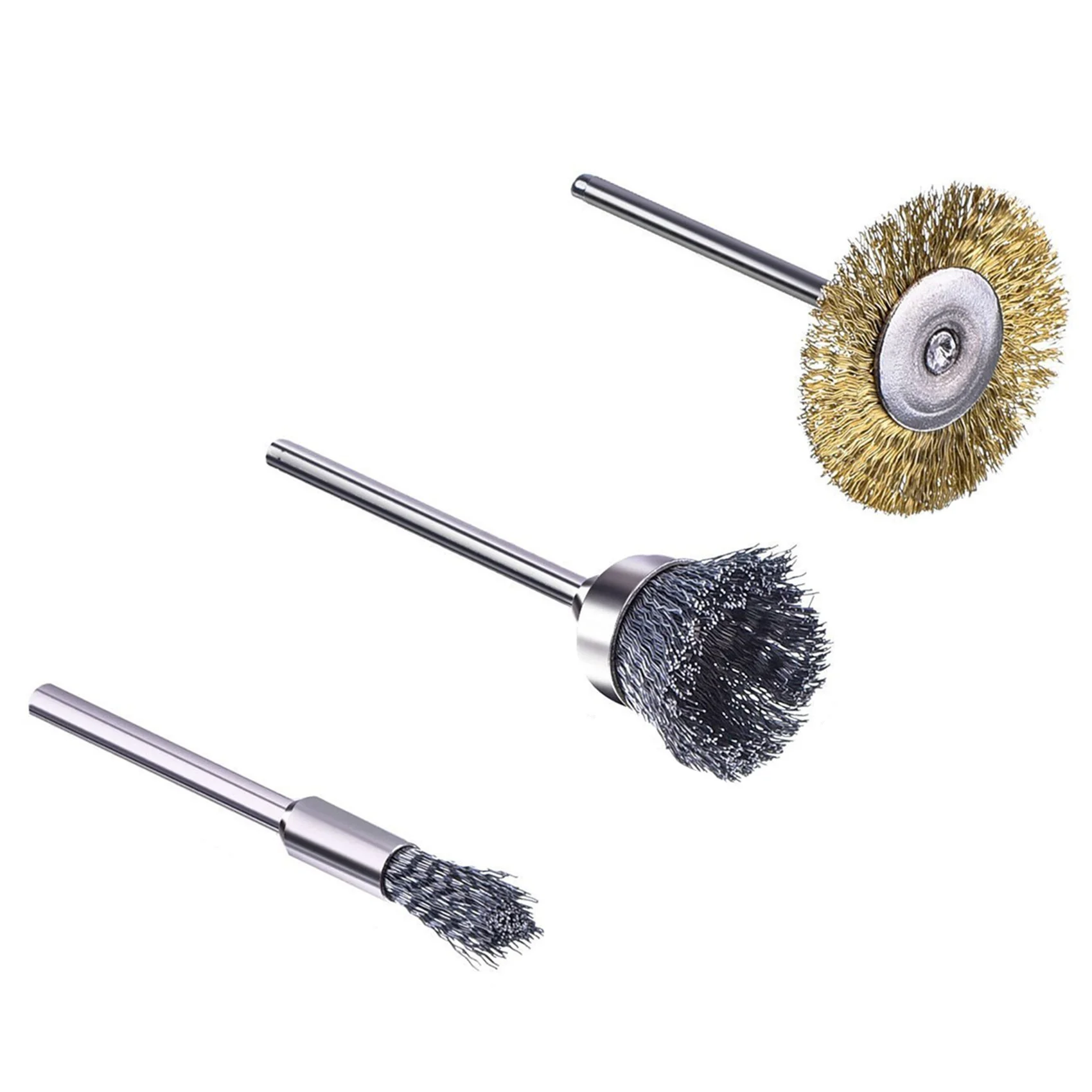 GTBL 88 Pieces Mini Wire Brush Wheel Cup Brass Steel Wire Brush Set 1/8Inch (3Mm) Shank For Power Dremel Rotary Tools
GTBL 88 Pieces Mini Wire Brush Wheel Cup Brass Steel Wire Brush Set 1/8Inch (3Mm) Shank For Power Dremel Rotary Tools