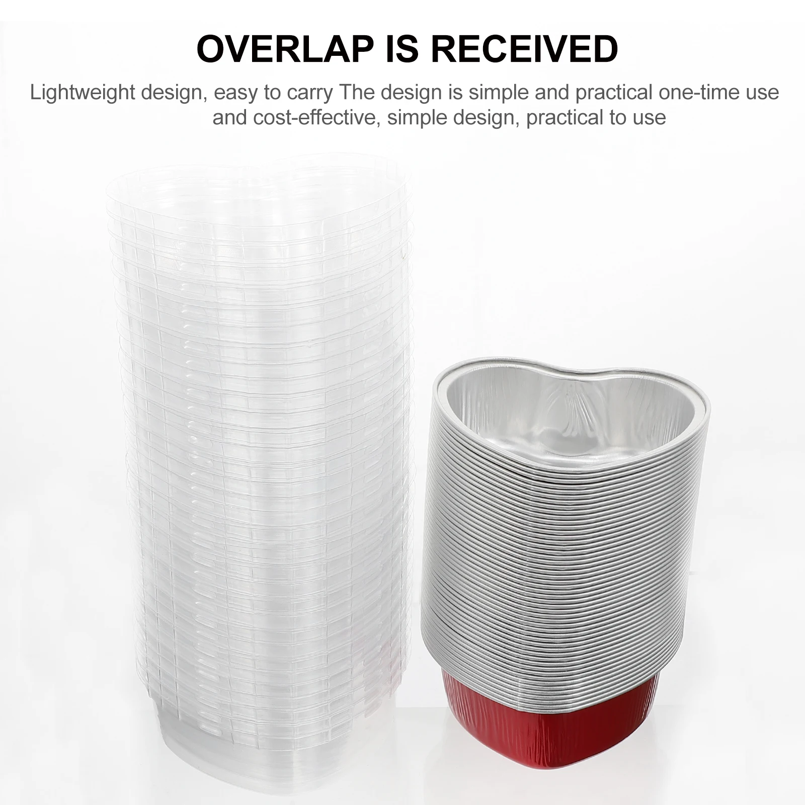 Heart Aluminum Foil Baking Boxes Multi-Purpose Disposable Dessert Containers High Temp Resistant Portable Bbq Food Holders 
Heart Aluminum Foil Baking Boxes Multi-Purpose Disposable Dessert Containers High Temp Resistant Portable Bbq Food Holders