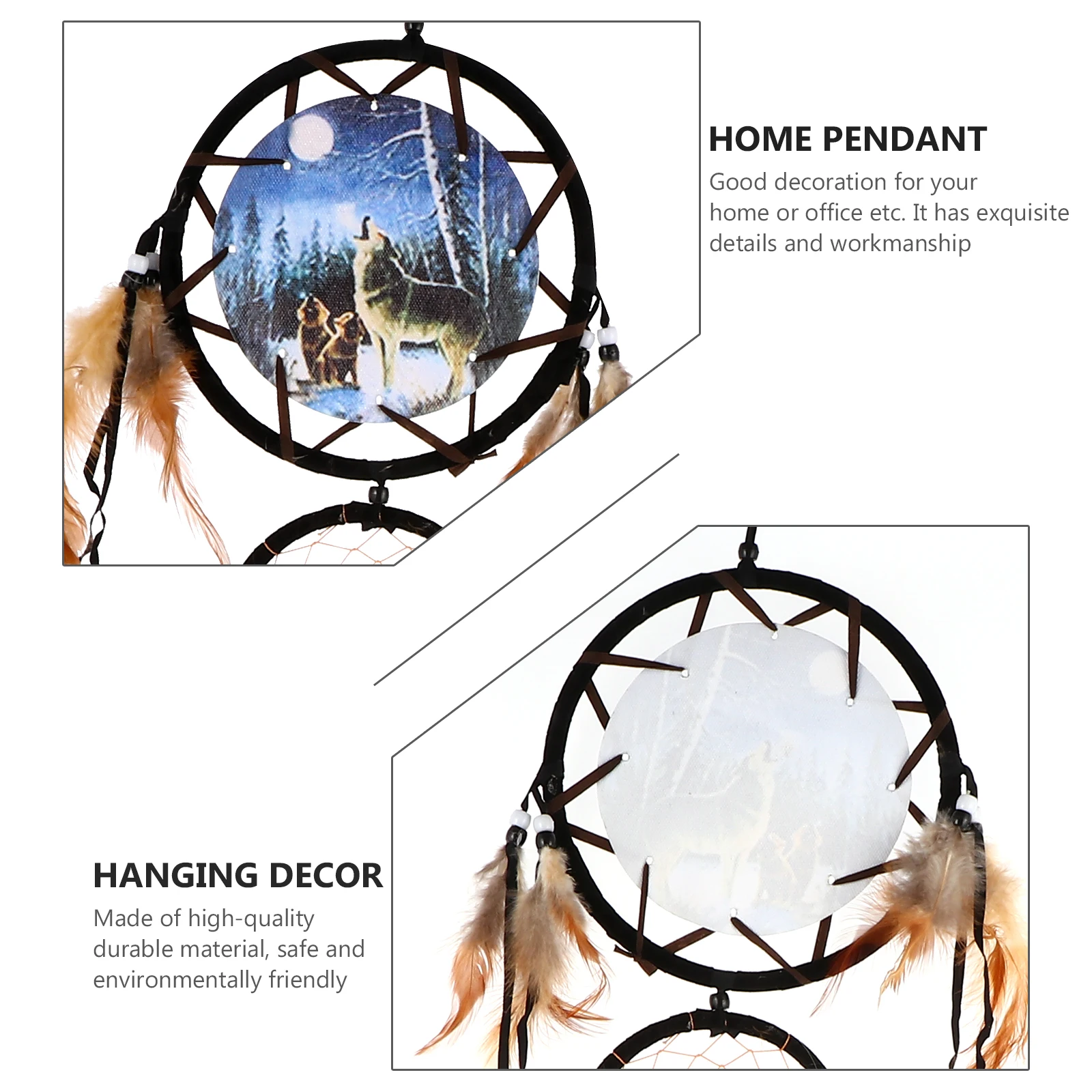 Creative Wolf Dream Catcher Pendant Home Decorations Hanging Ornaments Party Garden Decoration Style Indoor Outdoor
Creative Wolf Dream Catcher Pendant Home Decorations Hanging Ornaments Party Garden Decoration Style Indoor Outdoor
