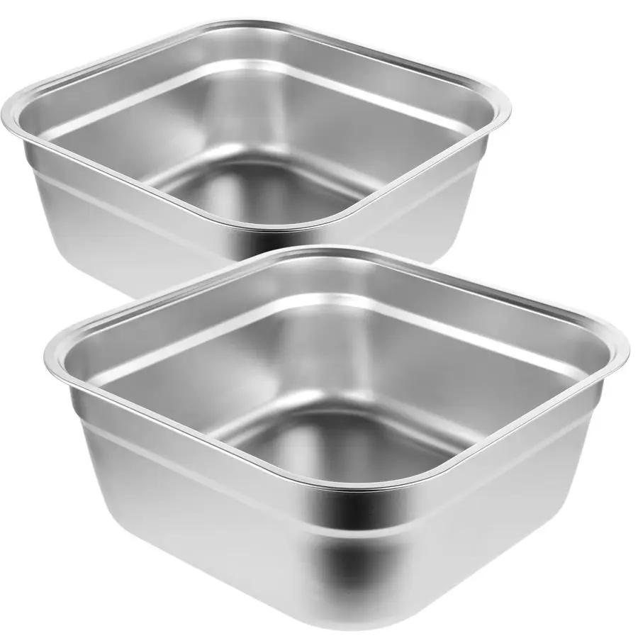 Stainless Steel Washing Up Bowls, 12.8 Sturdy Square Dish Tub, Fruit Vegetable Washing Basin for Sink, Large Square Containers f
Stainless Steel Washing Up Bowls, 12.8 Sturdy Square Dish Tub, Fruit Vegetable Washing Basin for Sink, Large Square Containers f