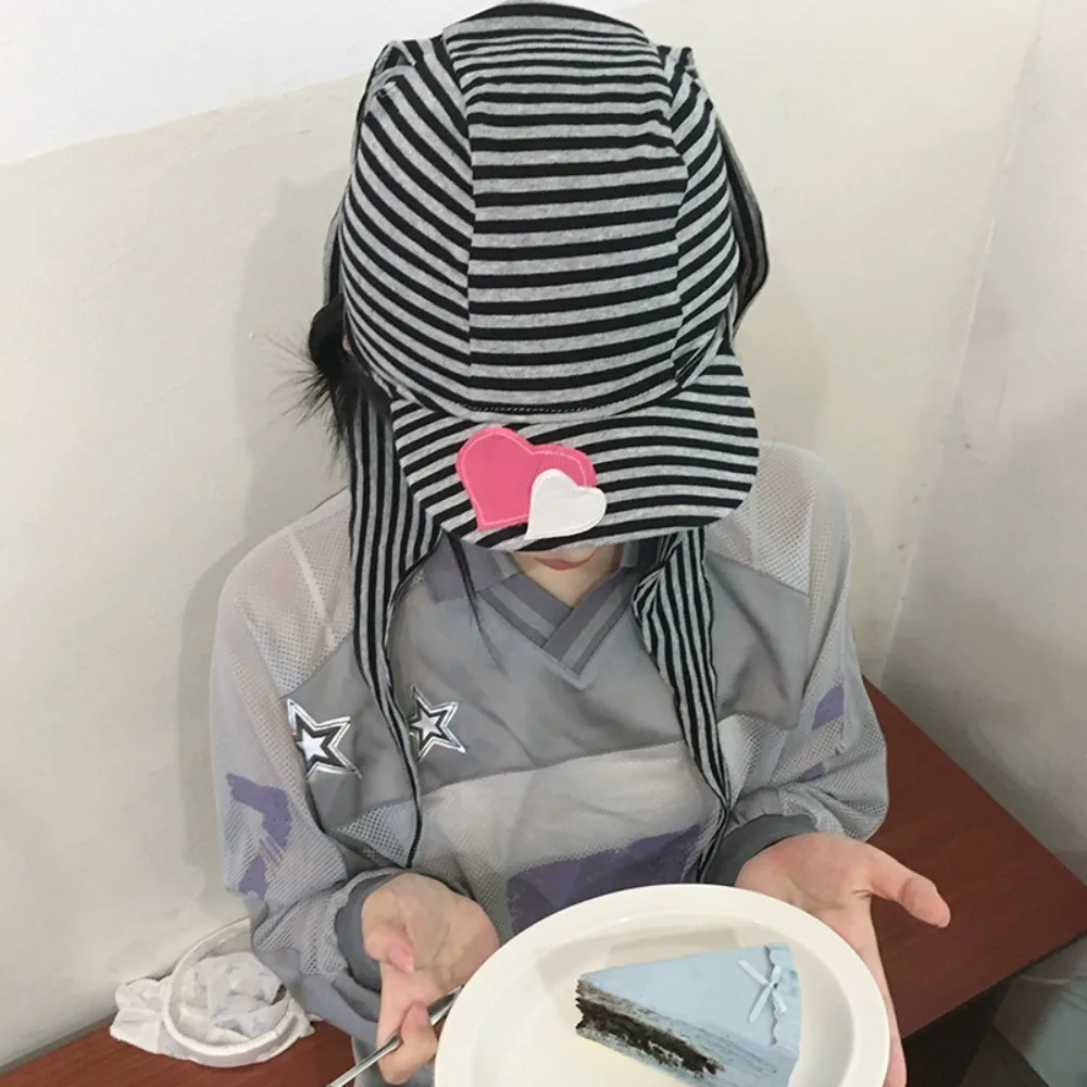 Cute Rabbit Bunny Ears Baseball Cap Y2K Cotton Lop Ear Cap Retro Punk Heart Stripe Hat Street
Cute Rabbit Bunny Ears Baseball Cap Y2K Cotton Lop Ear Cap Retro Punk Heart Stripe Hat Street