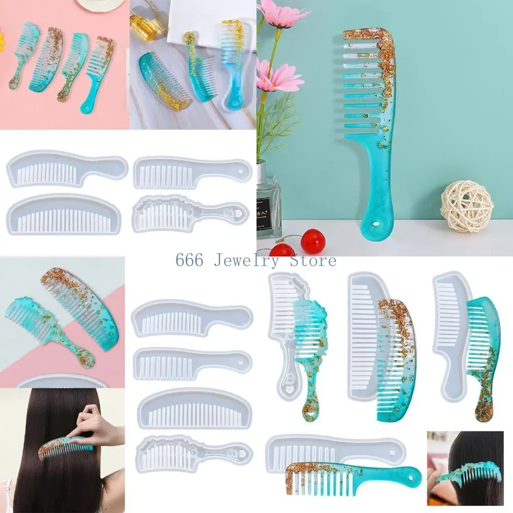 F2TD 4 Pack Silicone Ornaments Moulds Comb Shaped Silicone DIY Hand-making Craft Mold
F2TD 4 Pack Silicone Ornaments Moulds Comb Shaped Silicone DIY Hand-making Craft Mold