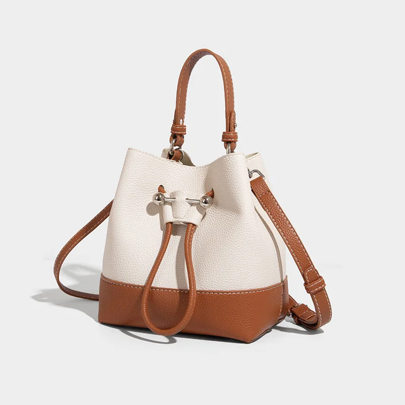 Retro Drawstring Bucket Bag Women New PU Leather High-end Shoulder Crossbody Commuting Patchwork Handbag
Retro Drawstring Bucket Bag Women New PU Leather High-end Shoulder Crossbody Commuting Patchwork Handbag