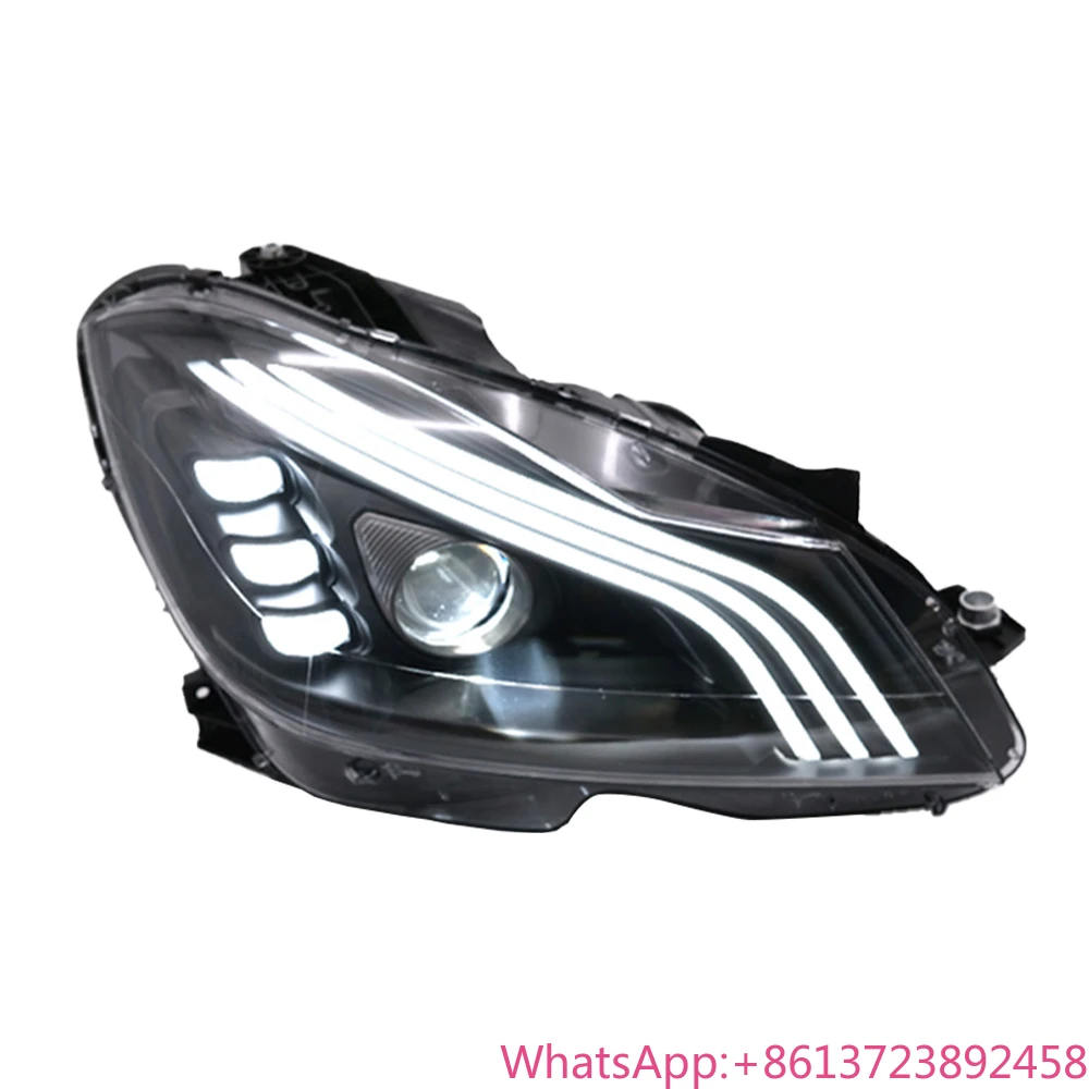 Для Mercedes-Benz C200 C260 C300 2011-2013 W204: Обновленные фары в стиле Maybach W222 с LED-линзами-проекторами, автомобильные аксессуары
Для Mercedes-Benz C200 C260 C300 2011-2013 W204: Обновленные фары в стиле Maybach W222 с LED-линзами-проекторами, автомобильные аксессуары