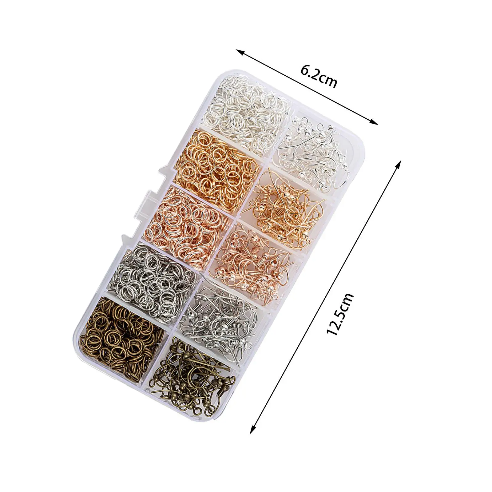 Earring Making Kit with 1000 Pieces Jump Rings and 125 Pieces Earring Hooks for Jewelry Making DIY Supplies Earring Findings
Earring Making Kit with 1000 Pieces Jump Rings and 125 Pieces Earring Hooks for Jewelry Making DIY Supplies Earring Findings