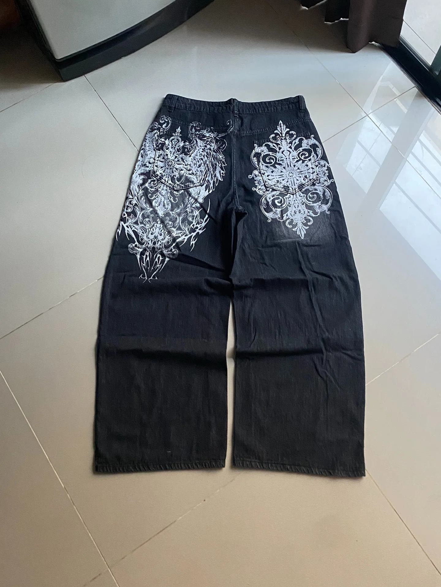 Широкие джинсы оверсайз в стиле Y2K с принтом, черные, свободного кроя, в стиле Харадзюку, для мужчин и женщин, в стиле хип-хоп, повседневные, универсальные, для пар, широкие брюки
Широкие джинсы оверсайз в стиле Y2K с принтом, черные, свободного кроя, в стиле Харадзюку, для мужчин и женщин, в стиле хип-хоп, повседневные, универсальные, для пар, широкие брюки